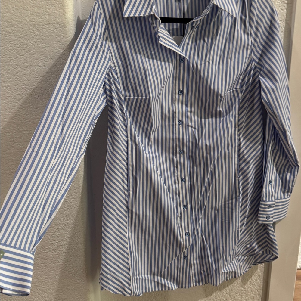 Cabi Blue Striped Women’s ‘Dress up Shirt’